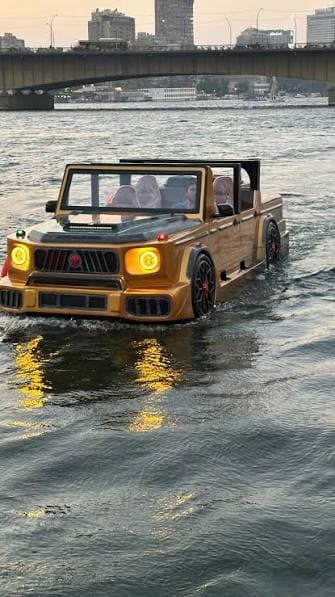 An adventurous water sports experience driving a luxury jet car on the Nile