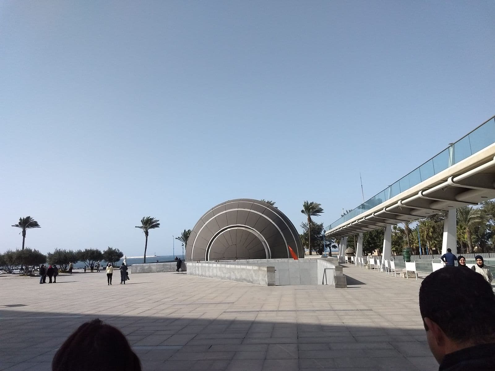 The planetarium sphere at the Bibliotheca Alexandrina