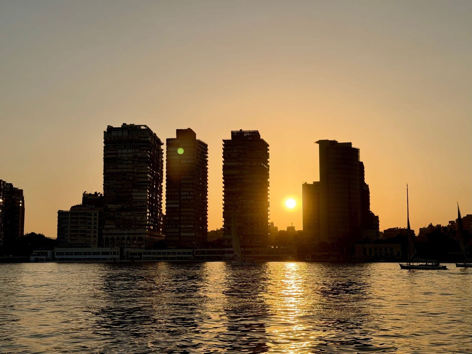 Sunset over the Nile in Cairo