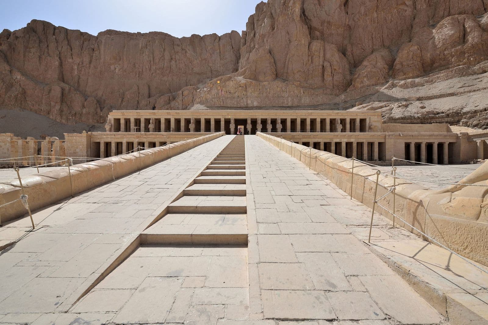 The long ramp up to the Temple of Hatshepsut in Luxor