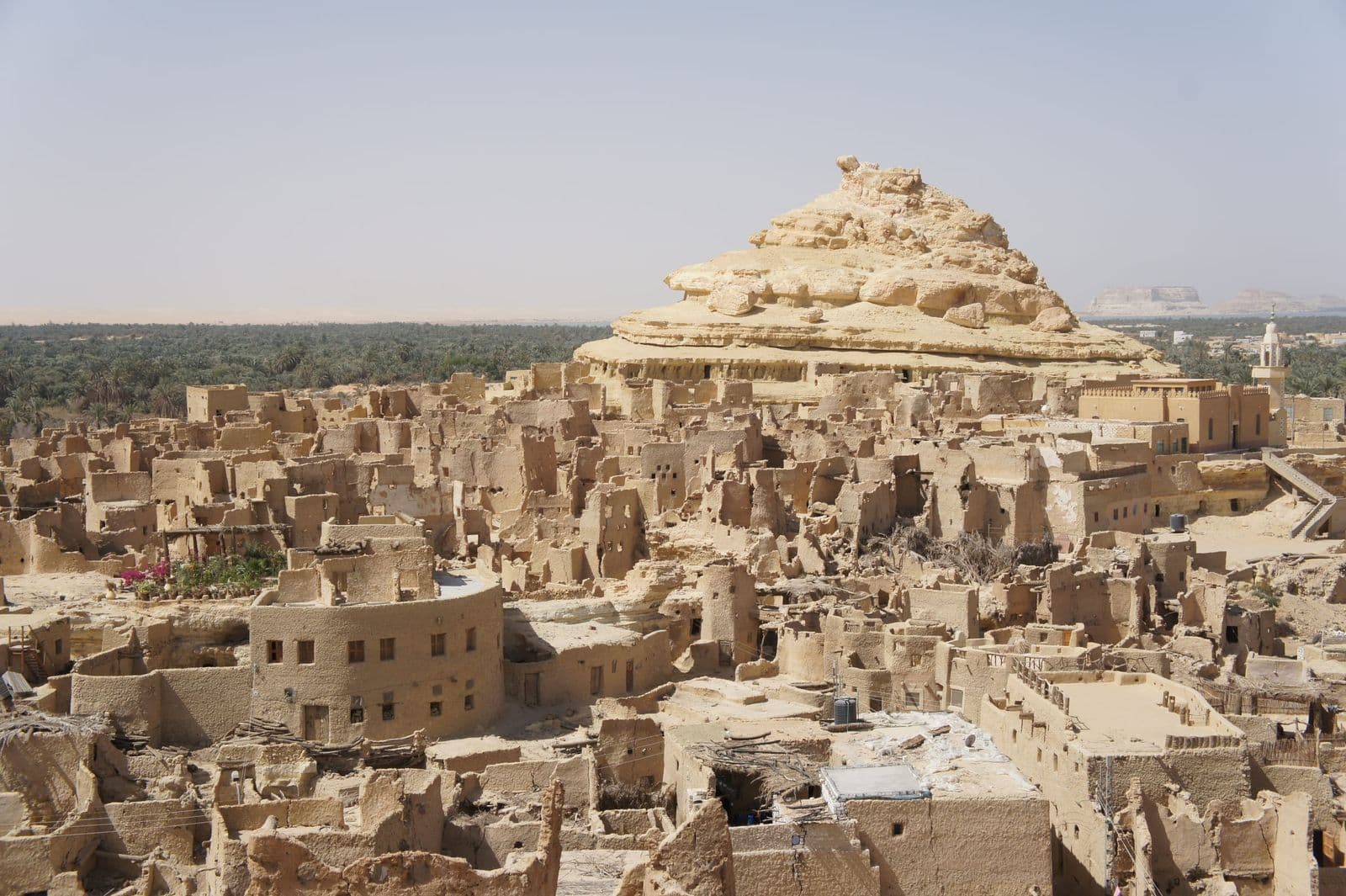 The ruins of the old Shali fortress above the Siwa oasis