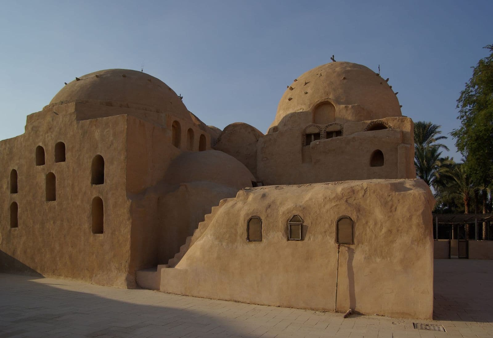 Mud-brick domes of an ancient monastery in Wadi El Natrun