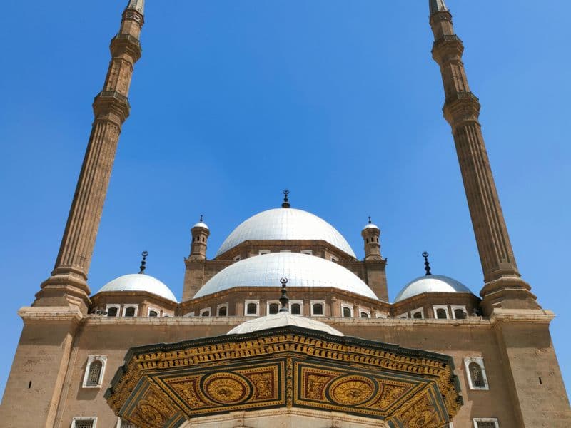A resemblance that connects Cairo of the minarets with historic Istanbul: the Mosque of Muhammad Ali, resembling the Hagia Sophia Mosque.