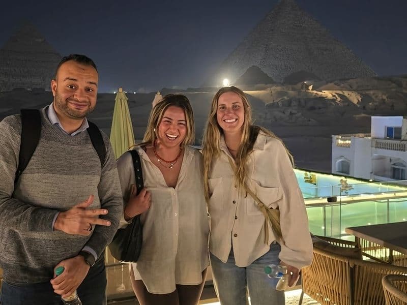 Pyramids bu night