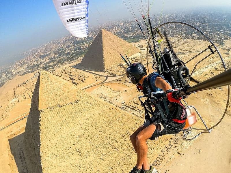 Giza Pyramids Paramotor Flight