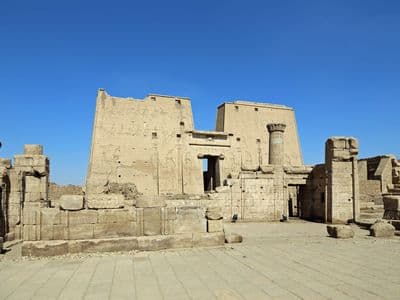 The great pylon of the Temple of Horus at Edfu